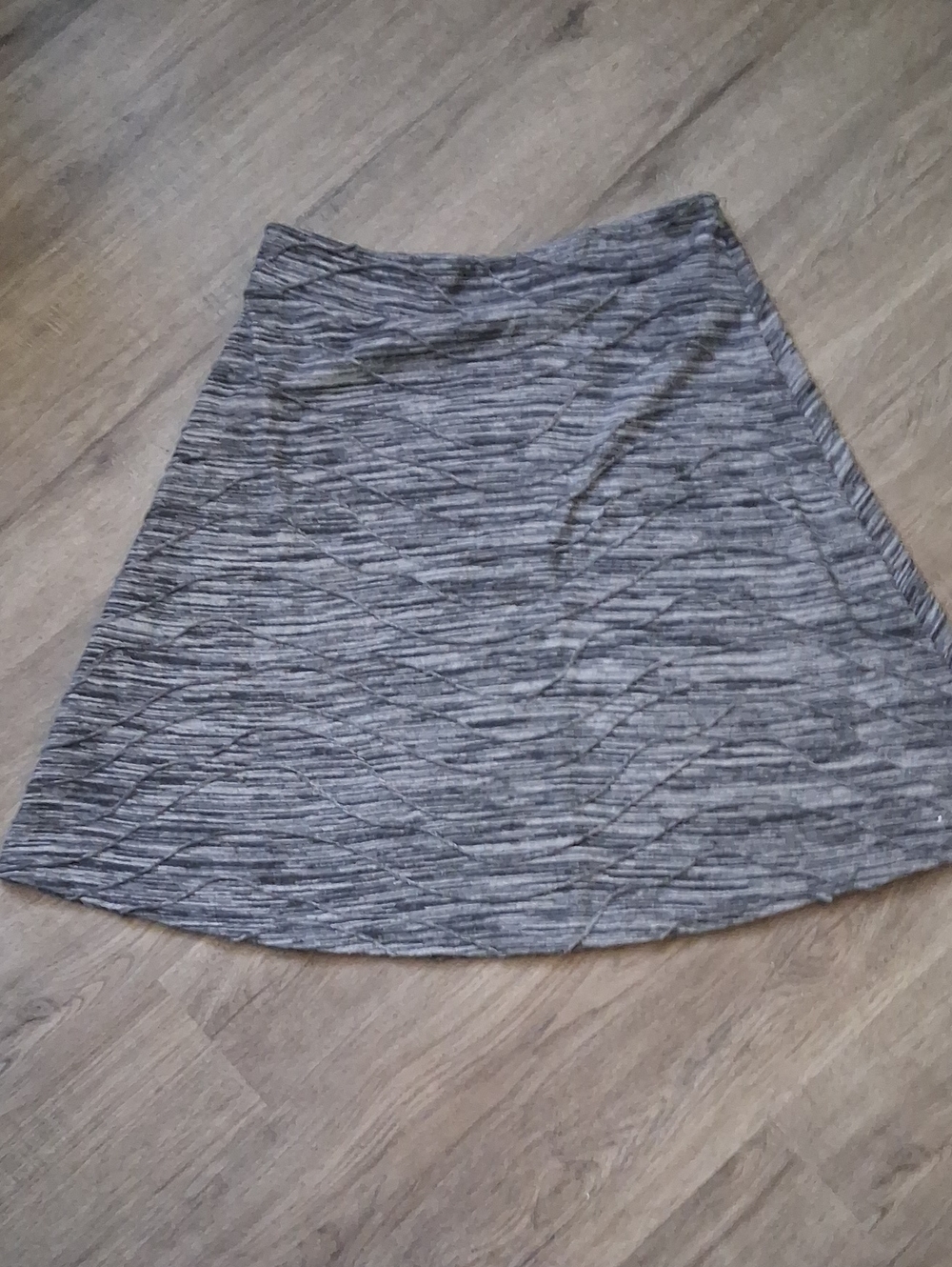 Zac & Rachel Heathered Grey A-Line Skirt
